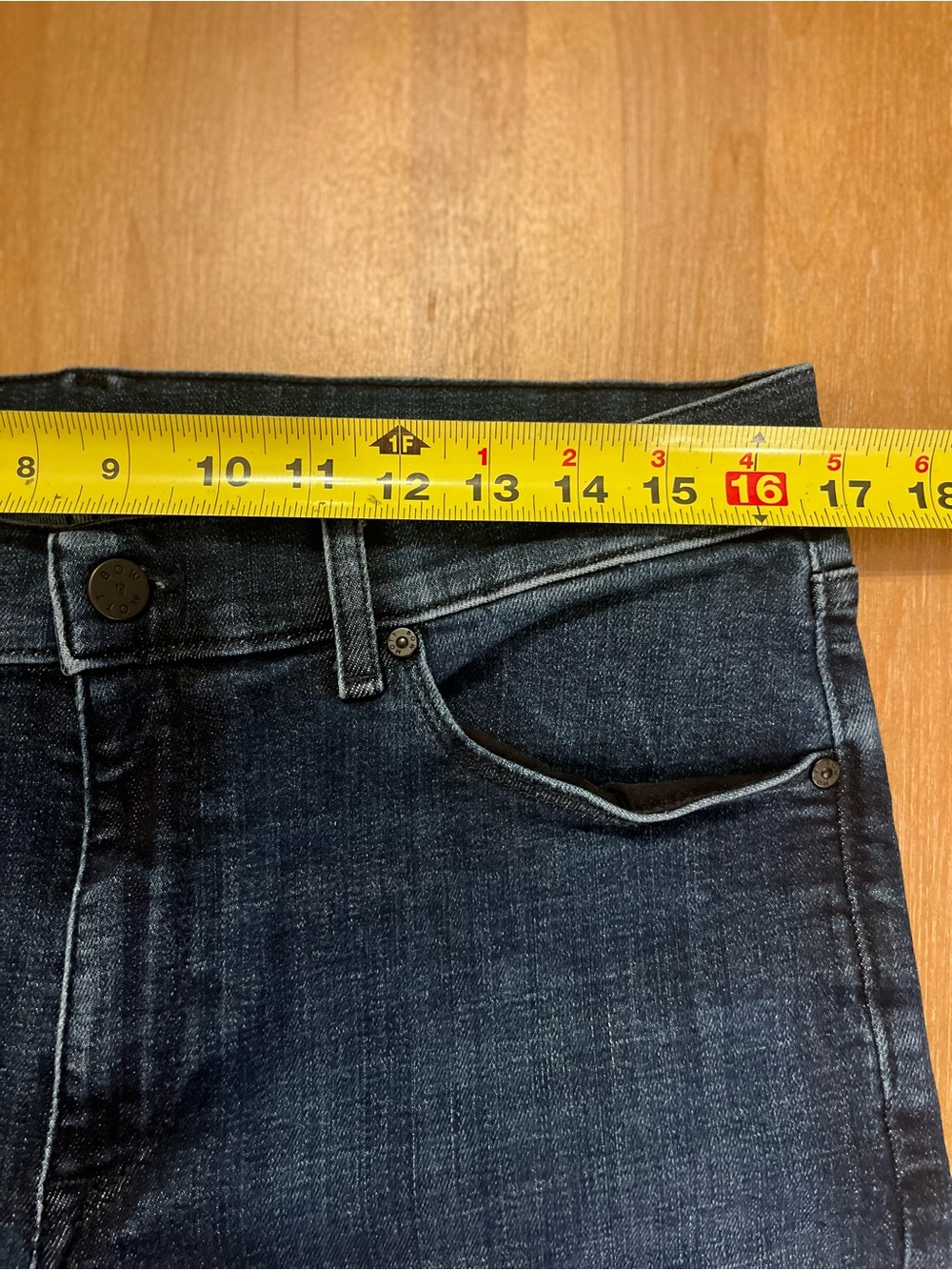 Mott & Bow Men's Slim Fit Jeans Dark Wash Denim Size W33 L30 - Picture 5 of 13